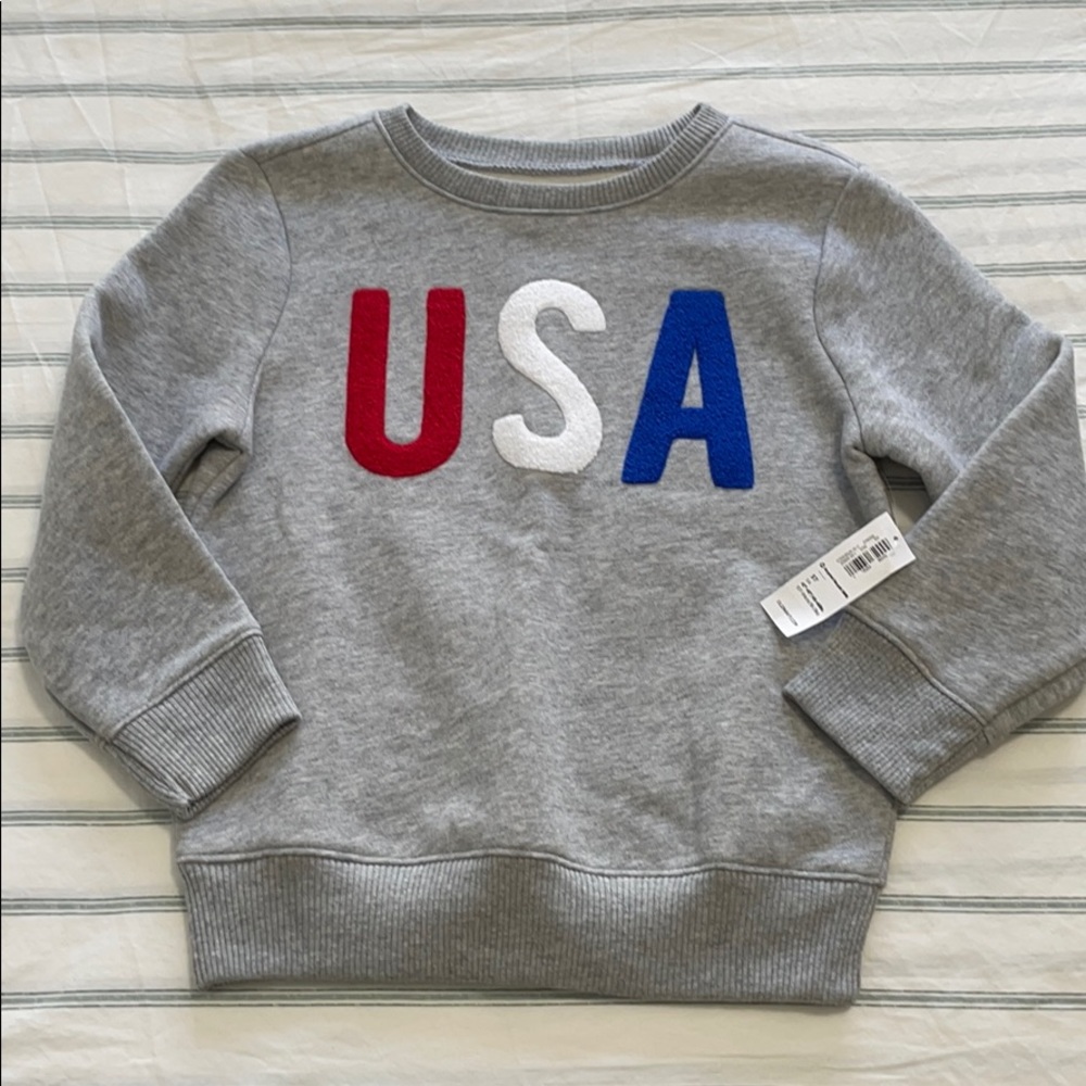 NEW Old Navy USA Crewneck Sweatshirt